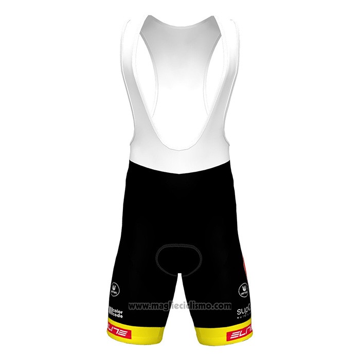 2022 Abbigliamento Ciclismo Bingoal WB Giallo Manica Corta e Salopette